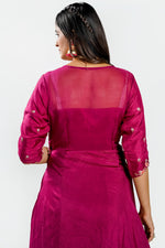Load image into Gallery viewer, Cherry Pink Hand Work Readymade Gown