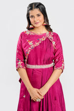 Load image into Gallery viewer, Cherry Pink Hand Work Readymade Gown