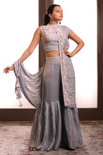 Load image into Gallery viewer, Indore Stern With One Style Pearl And Sequin Work Jacket
