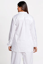 Load image into Gallery viewer, Cotton Fabric White Color Co-Ord Set
